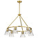 Gianna Six Light Chandelier in Vintage Brass (72|60-8345)