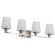 Lune Four Light Vanity in Brushed Nickel (72|60-8224)