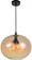 Glass Four Light Pendant in Black (401|5553P16 -Amber)