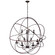 Arza 12 Light Chandelier in Brown (401|5464P40DB-12)
