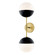 Renee Two Light Wall Sconce in Aged Brass (428|H344102A-AGB/BK)