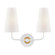 Merri Two Light Wall Sconce in Aged Brass (428|H318102-AGB/WH)