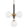 Brielle Four Light Chandelier in Aged Brass (428|H289804-AGB)