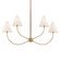 Evermore Four Light Linear Pendant in Patina Brass (67|F1948-PBR)