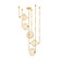 Solara LED Chandelier in Vintage Polished Brass (68|555-33-VPB)
