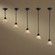 Rods 12' Rod Drop Pendant in Restoration Bronze (7|W30-1-37)