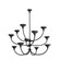 Larkin 12 Light Chandelier in Black Gesso (314|DLI09)