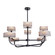 Louis Eight Light Chandelier in English Bronze (314|DLC40)