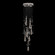 Rain LED Pendant in Ombre Silver/Silver Glass (48|100136-7)