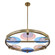 Optics Six Light Chandelier in Winter Brass (33|528555WB)