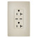 radiant 65W Commercial USB Outlet, Type C, 20A, Tamper-Resistant in Ivory (246|TR20USBPD65I)