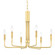 Brigitte Six Light Chandelier in Aged Brass (428|H261806-AGB)