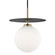 Ellis LED Pendant in Aged Brass/Black (428|H200701L-AGB/BK)