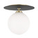 Ellis LED Semi Flush Mount in Aged Brass (428|H200501L-AGB/BK)