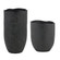 Komorebi Vases Set/2 in Matte Black (52|18324)