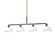 Brooklyn Four Light Chandelier in Antique Brass / Black (515|2874-79)