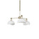 Brooklyn Three Light Chandelier in Antique Brass /Oak (515|2316-96)