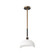 Brooklyn One Light Pendant in Antique Brass / Black (515|2249-79)