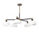 Brooklyn Five Light Chandelier in Antique Brass / Black (515|2195-79)