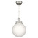 Andorra One Light Pendant in Polished Nickel (12|52866PN)