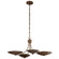 Palmela Four Light Chandelier/Semi Flush in Lacquered Brass (12|52854LBRLBZ)
