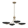 Palmela Four Light Chandelier/Semi Flush in Champagne Bronze (12|52854CPZBK)