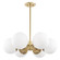Paige Six Light Chandelier in Aged Brass (428|H193806-AGB)