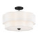 Gwen LED Semi-Flush Mount in Black (13|47733BK)