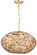 Broche Six Light Linear Chandelier in Antique Gold (60|567-GA)