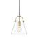 Karin One Light Pendant in Aged Brass (428|H162701S-AGB)