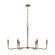 Savari Six Light Chandelier in Artisan Gold (65|459861ARG)
