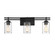 Baxter Three Light Bathroom Vanity in Matte Black (51|L8-6090-3-BK)