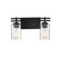 Baxter Two Light Bathroom Vanity in Matte Black (51|L8-6090-2-BK)