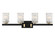 Keene Four Light Bathroom Vanity in Matte Black w/ Warm Brass (51|L8-3601-4-143)