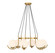 Abella Six Light Chandelier in Warm Brass (51|L1-1345-6-322)