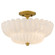 Whitecap Four Light Semi-Flush Mount in Brushed Gold (10|WHP1716BRG)