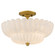 Whitecap Four Light Semi-Flush Mount in Brushed Gold (10|WHP1716BRG)