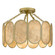 Amalia Three Light Semi-Flush Mount in Light Gold (10|AMAL1716LG)