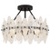 Abigail Four Light Semi-Flush Mount in Matte Black (10|ABI1718MBK)