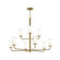 Mack Nine Light Chandelier in Brushed Gold (54|P400478-191)