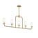 Mack Five Light Linear Chandelier in Brushed Gold (54|P400476-191)