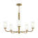 Mack Five Light Chandelier in Brushed Gold (54|P400475-191)
