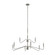 Pilar Nine Light Chandelier in Brushed Nickel (54|P400474-009)