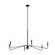 Pilar Six Light Chandelier in Matte Black (54|P400473-31M)