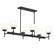Rigsby Six Light Linear Chandelier in Matte Black (54|P400471-31M)