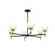 Rigsby Six Light Chandelier in Matte Black and Brushed Gold (54|P400469-319)