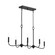 Ilia Six Light Linear Chandelier in Matte Black (54|P400466-31M)