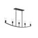 Jheni Five Light Linear Chandelier in Matte Black (54|P400456-31M)