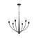 Jheni Six Light Chandelier in Matte Black (54|P400454-31M)