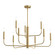 Reines Nine Light Chandelier in Brushed Gold (54|P400449-191)